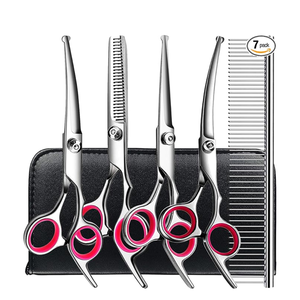Premium Pet Grooming <b>Scissors</b> Set – Made from High-Quality Stainless Steel, Professional <b>Dog</b> & Cat Hair Cutting Kit with Case - Product Image 3