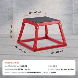 Piattaforma Pliometrica in EVA da 12 Pollici, Antiscivolo, per Fitness e Agilità, Step Board per Esercizi - Product Image 3
