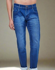 Best Selling Men's Casual Solid Breathable Skinny Jeans Regular Fit with Mid Waist Softener Wholesale in Low Price - Product Image 4