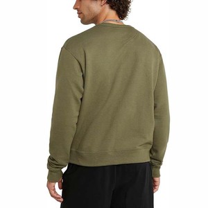 Suéter de Punto de Algodón para Hombre, Cuello Redondo, Corte Regular, Color Verde Oliva, Informal, Color Sólido, Ropa de Otoño, Nueva Moda - Product Image 5