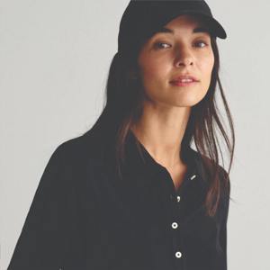 Polos de algodón de alta calidad de 180g, lisos, de manga corta, con estampado sólido, para mujer, para verano, para actividades al aire libre, en venta. - Product Image 4