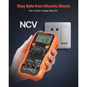 Multimetro Digitale Professionale TRMS 6000 Conti, Tester di Corrente e Voltmetro NCV, 600V Max. Tester di Tensione, Corrente e Resistenza AC - Product Image 4