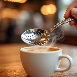 Cuchara de Cocina Chef Kunz, Elegante, de Acero Inoxidable 304, 2 Cucharadas, 9 Pulgadas, Acabado Espejo, Reutilizable, Ligera, para Uso Doméstico - Product Image 3