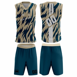 Nouvelle Collection 2026 : Ensemble Maillot et Short de Basketball Personnalisé – Impression par Sublimation, Col en V, Léger, Séchage Rapide, en Maille Respirante - Product Image 1