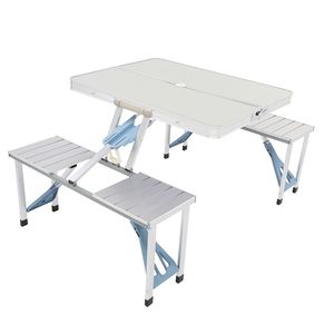 Tavolo e Sedia Pieghevoli in Lega di Alluminio per Arredamento da Campeggio - Product Image 3