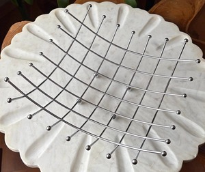 Minimalist Silver Metal <b>Basket</b> For <b>Table</b> Centerpiece Fruit <b>Basket</b> And Coffee <b>Table</b> Decorative Accent Wholesale From India - Product Image 6