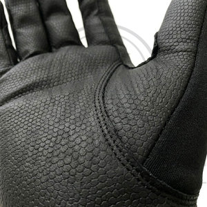 Gants de moto en cuir, longueur poignet, style sportif, respirants, pour usage extérieur, quatre saisons, non doublés, noirs - Product Image 5