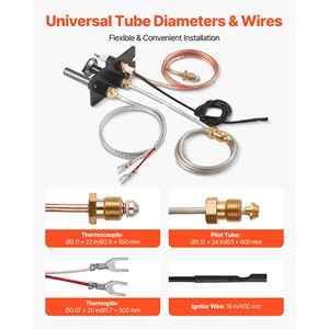 OE 10002265 10002264 SRV10002264 Gruppo Pilota Gas per Accensione GPL/Gas Naturale, Ricambio per Caminetti e Componenti per Caminetti - Product Image 4