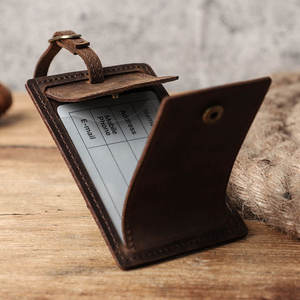 Etiqueta de Cuero para Equipaje con Protección de Privacidad, Etiquetas de Viaje para Maletas, Etiquetas para Mochilas, Etiquetas para Maletas de Viaje - Product Image 2