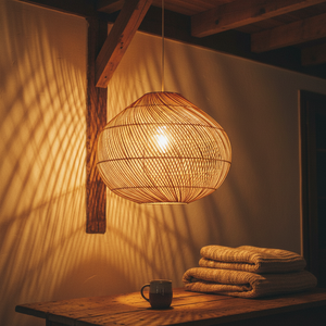 High Quality Rattan <b>Wicker</b> Lampshade for Indoor Ceiling Home Decor Cheap Wholesale in Bulk From Viet Nam Woven <b>Light</b> Covers - Product Image 6