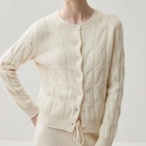 Custom Wholesale <b>Womens</b> <b>Oversized</b> Button Front <b>Cardigan</b> Sweater Knitwear for Casual Fashion of <b>women</b> - Product Image 2