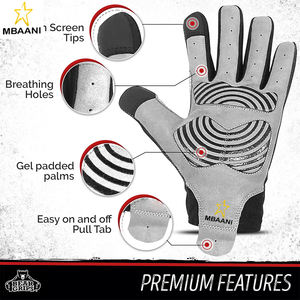 Guantes de Levantamiento de Pesas para Hombres y Mujeres |   Guantes de Levantamiento de Pesas de Medio Dedo |   Guantes de Entrenamiento de Dedos Completos para Hombre | Guantes de Levantamiento de Pesas - Product Image 2