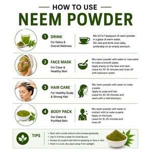 Polvo de Neem 100% Puro y Seco al por Mayor, a Base de Plantas, Grado Cosmético, 200g, para Cubrir Canas - Product Image 3
