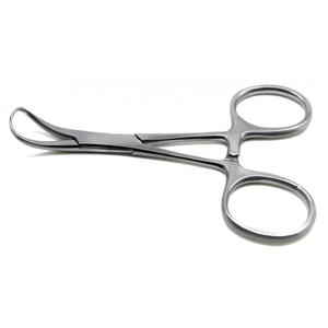 9 cm Backhaus Style Towel <b>Clamp</b> Surgical Dental Medical Stainless Steel <b>Piercing</b> Forceps Reusable Instrument Operating Tool - Product Image 3