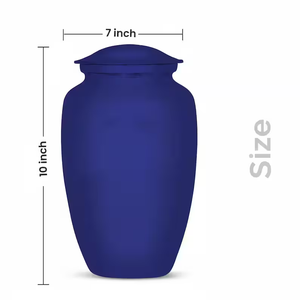 10 Inch Aluminum Cremation Urn Adult <b>Ashes</b> Memorial Vessel Butterfly Floral Custom Color Funeral <b>Keepsake</b> - Product Image 2