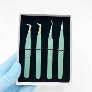 Pinces à cils à pointe en fibre, logo personnalisé, vente en gros pour extensions de cils, pinces à cils volume, personnalisation gratuite, logo gratuit - Product Image 1