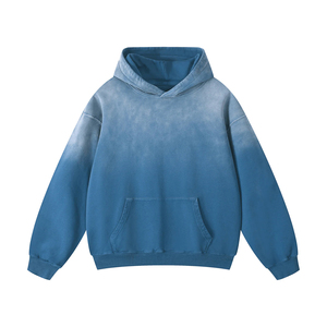 Sudadera con Capucha para Hombre, Estilo Vintage, Lavado Desgastado, Corte Regular, con Gráficos y Pedrería, 100% Algodón Felpa, para Invierno - Product Image 1