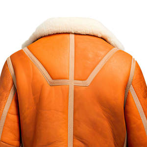 Chaqueta de piel de oveja para hombre, diseño transpirable, fabricada en Pakistán, muy vendida, portátil, personalizada, nuevo estilo, forro de sherpa. - Product Image 5