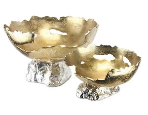 Cuencos de escultura de diseño de nueva tendencia hechos de cuenco de aluminio de Metal para el cuenco decorativo de mesa más vendido a precio razonable - Product Image 1