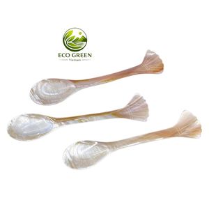 Cuchara de Nácar de Lujo Hecha a Mano con Mango Largo Natural, Decoración Ecológica para Fiestas, Cuchara y Tenedor de Concha Marina - Product Image 5