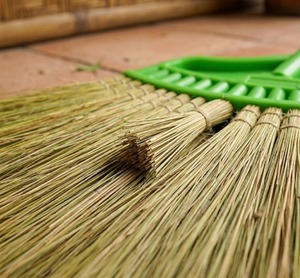 Natural Plant <b>Material</b> Soft Bristle Handheld <b>Sewing</b> Broom Replacement Head Eco-Friendly Indoor Outdoor Floor Cleaning Indonesian - Product Image 4