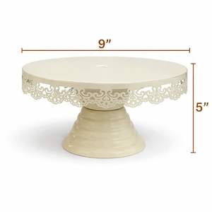Eco-Friendly Metal Cake Stand Round for Wedding and Party Dessert Cupcake Serving Platter Cake Holder Stand - Product Image 1