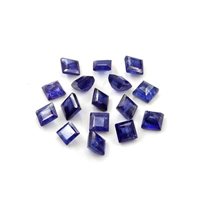 Zafiros azules naturales de Bangkok calibrados en forma de cuadrados de 3.5 mm, piedras preciosas de zafiro azul facetadas sueltas naturales para joyería. - Product Image 5