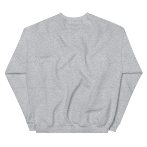 Sudadera Unisex Blanca con Cuello Redondo, Gris Jaspeado, con Gráfico Bordado en Círculo, de Forro Polar, Manga Larga, Ropa Casual de Moda - Product Image 2