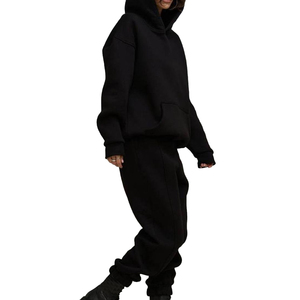 ชุดกีฬาผู้ชายแบบมีฮู้ด ปี 2026 สำหรับฤดูใบไม้ร่วงและฤดูหนาว สีพื้น สไตล์ลำลอง สตรีทแวร์ ทรงปกติ ชุดฮู้ดดี้ผ้าฝ้าย 100% - Product Image 3