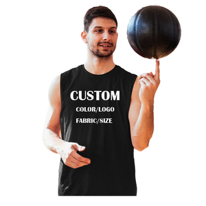 Wholesale Supplier Factory Direct Custom Tank <b>Top</b> Cotton Sleeveless Sports Gym Vest OEM ODM Wholesale Manufacturer - Product Image 2