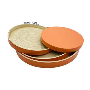 2024 Plateau de service en bambou naturel 100% écologique personnalisé du restaurant du Vietnam et fournisseur de plats et d'assiettes de fête - Product Image 4