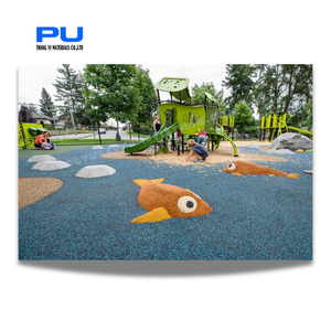 Liant PU de haute qualité pour la construction mélangé avec des granulés EPDM pour aire de jeux pour enfants - Product Image 1