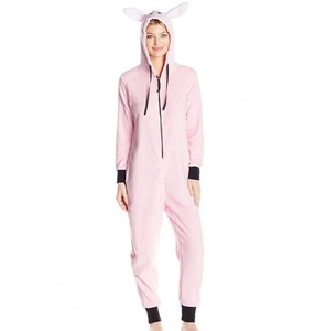 Pijama de lujo de talla grande, mono con capucha de color liso, diseño de moda de una pieza, transpirable, para otoño e invierno - Product Image 3