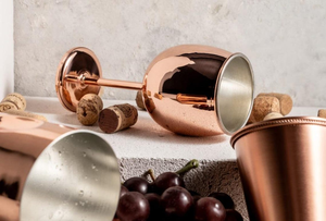 multipurpose copper <b>wine</b> <b>goblet</b> juice serving copper glass water serving copper <b>goblet</b> cocktail serving copper glass mocktail - Product Image 4