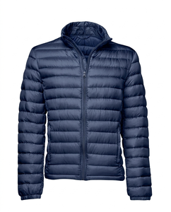 Chaqueta Acolchada de Lona Unisex Personalizada con Cuello Alto, Cierre de Cremallera, Logotipo Frontal, Resistente al Viento, para un Estilo Casual - Product Image 1