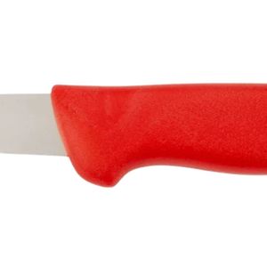 Couteaux à désosser la viande Red Grip avec lame de coupe lisse argentée et manche incurvé avec repose-doigts pour la découpe et le tranchage de la volaille - Product Image 4