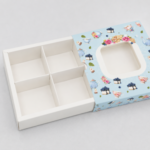 Wholesale Biodegradable Eco-Friendly Customized Mochi Paper <b>Box</b> Packaging for <b>Candy</b> Pastry Mooncake with Handle - Product Image 2