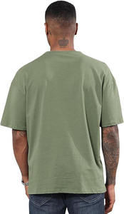 Camiseta de hombre de corte holgado, estilo casual, de algodón, transpirable, cómoda, moderna, para uso diario. - Product Image 2