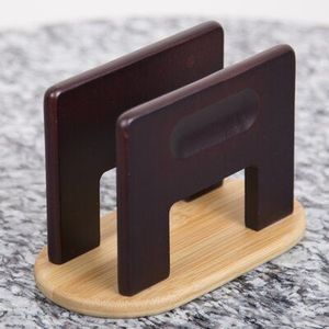 Classic wooden napkin holder timeless design tissue stand dining table organizer traditional home decor eco friendly material - Product Image 1