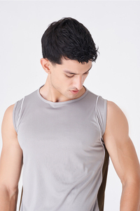 เสื้อกล้ามออกกำลังกายแบบใหม่ ทรงปกติ ไม่มีแขน สำหรับผู้ชาย ใส่หน้าร้อน ราคาดีที่สุด แห้งเร็ว - Product Image 4