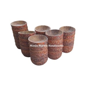 New Trending Beautiful Piece Best Design Soapstone Carving Bowl With Round Shape Polished Handmade Item For Decorative Gift Item - Product Image 5