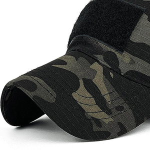 High Quality Custom Tactical Cap Wholesale Loop Hook Patches <b>6</b>-Panel Unisex Four Seasons Casual Wear 80% Polyester <b>20</b>% Cotton - Product Image 6