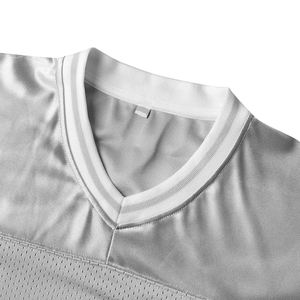 Maillots de football pour hommes en maille 100% polyester de haute qualité, respirants, à séchage rapide, légers et personnalisés - Product Image 5