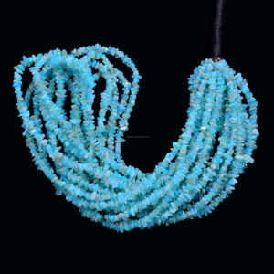 Precio de fábrica, cuentas de virutas irregulares lisas de ópalo etíope, 3x2mm-5x4mm, hebra de 16 pulgadas, piedra certificada Natural a granel para terceros - Product Image 2