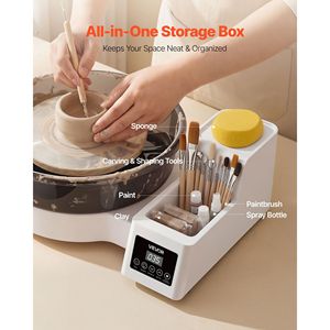 14\" 11\" <b>Electric</b> <b>Table</b> Top Pottery Wheel for Adults 450W 30-300 RPM Adjustable 11\" Turntables for 14\" Pottery & Enamel - Product Image 6