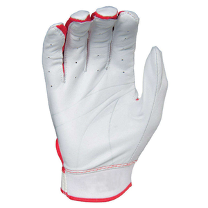 High Quality Genuine Leather Ambidextrous Breathable Baseball Batting Gloves with Hook and Loop Closure Custom Color & Design - Product Image 3