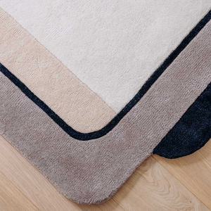Rugfine Modern Minimalist Striped Hand Tufted Wool Luxury Designer Rug Customizable Pet Friendly Fire Resistant Non-Slip for - Product Image 2