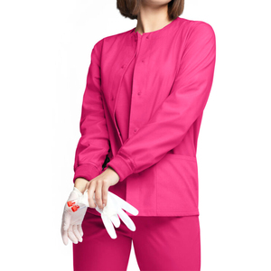 Nouvelle conception Blouse d'hôpital unisexe avec fermeture éclair, détection d'aiguilles, thermocollage sans couture, couleur/logo personnalisable - Product Image 2