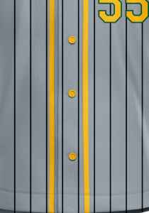 Camiseta de Béisbol con Estampado Digital Personalizado, Último Diseño, Diseña Tu Propio Uniforme de Equipo con Botones, Tejido Transpirable de Secado Rápido - Product Image 3