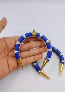 Collar con colgante de púa de cuerno de búfalo natural, chapado en oro, estilo punk, unisex, conjunto de joyería, accesorio de moda - Product Image 5